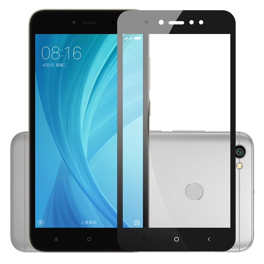Для Xiaomi Redmi Note 5A защита экрана 2.5D уровень твердости 9H полный охват закаленное