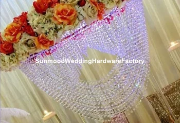 

antique crystal new style lotus flower candle holder for wedding
