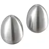 1 Pcs Durable Stainless Steel Egg-Shaped Salt Pepper Shaker Table Server Kitchen Tool J2Y ► Photo 1/6
