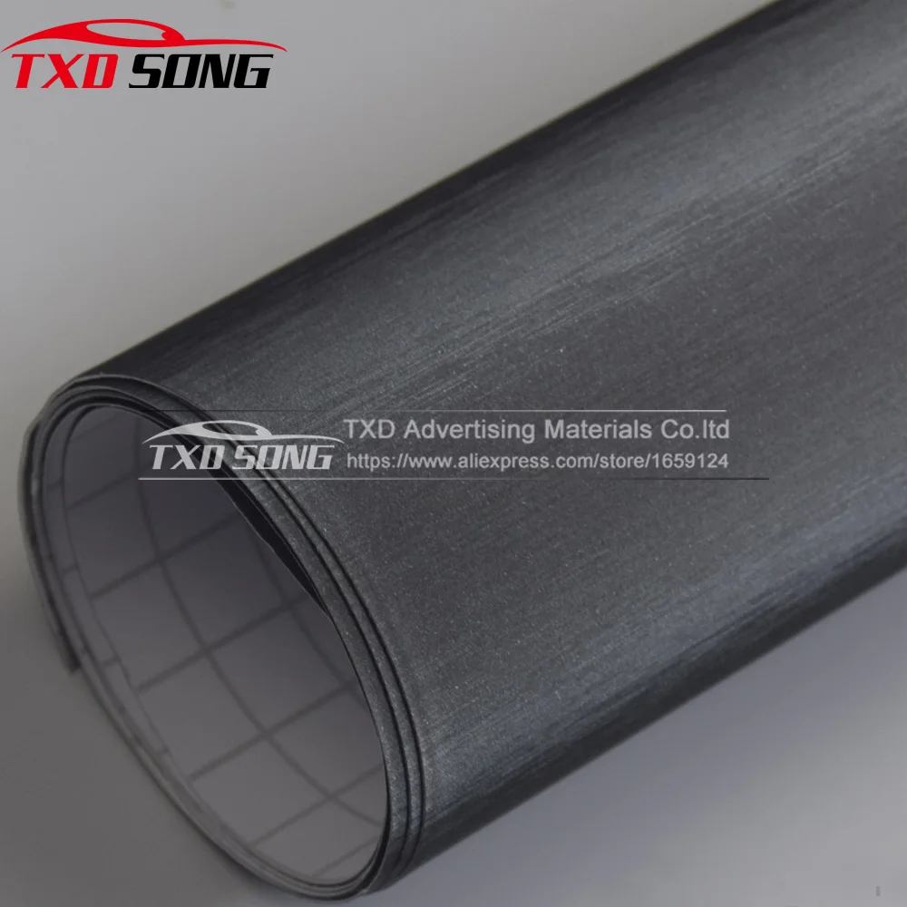 Premium quality 10/20/30/40/50/60X152CM Grey Brushed Vinyl Sticker