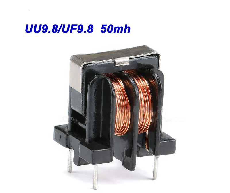 Free ship 30pc 50mh Wave filter common mode Inductors UU9.8/UF9.8 Common-mode inductor 50MH Pitch 7*8mm Wire diameter 0.2m | Обустройство