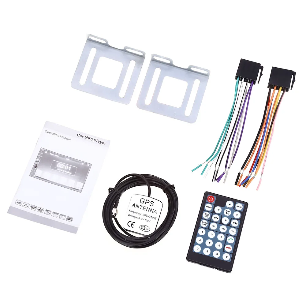 RU склад 7021G 7 ''Автомобильный мультимедийный плеер 2Din 1080P MP5 Bluetooth USB gps FM