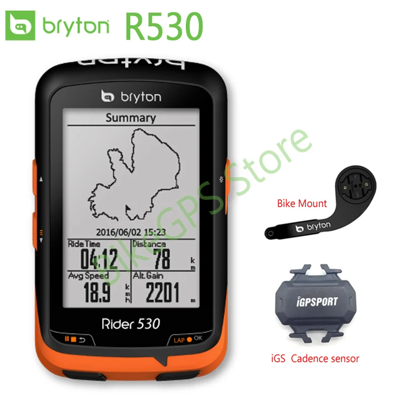 Bryton Rider 530 GPS font b Bicycle b font computer navigation Bike Speedometer Waterproof Bluetooth ANT