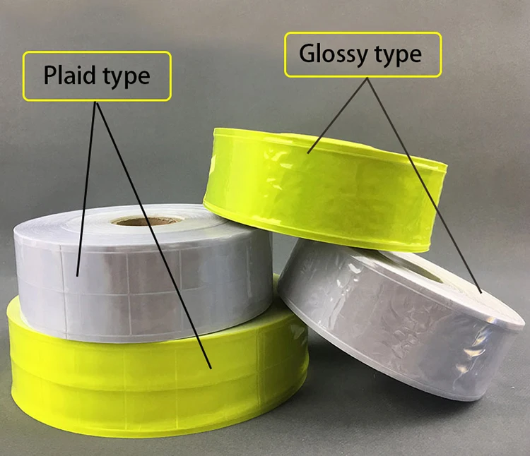 5cm50Meter High visibility Reflective Strips Fluorescent PVC Strip Safety Warning Fabric Sewing Material for Clothing Bag (66)
