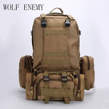 50L Molle экономка тактика рюкзак hik водонепроницаемый 600D высокой емкости штурмовой путешествия военные Рюкзаки рюкзаки армейская сумка