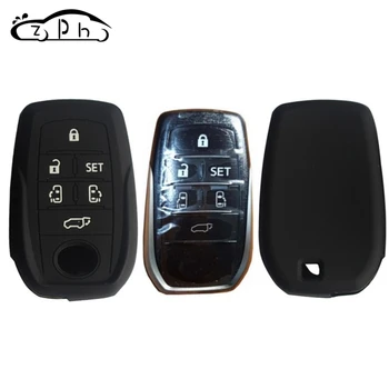 

Silicone Remote Key Cover for Toyota Alphard PREVIA Voxy Noah Esquire Vellfire Harrier 30 Series Tarago 2017 2018 2019 Car Case