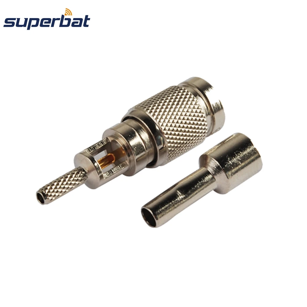 Straight RF Coaxial Connector for RG178 Cable Male Crimp Attachment