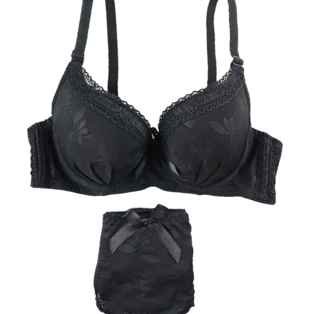 

Women Sexy Lace Bra Set Push-up Underwear Brassiere Lingerie Set