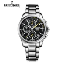 Reef Tiger Brand Men Watches Reloj Hombre Casual Sport Watches Super Luminous Men’s Chronograph Quartz Watch Relogio Masculino