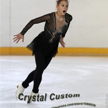 Пользовательские фигурное катание платье для конкурса новые модные брендовые лед фигурное катание платье для детей DR3558