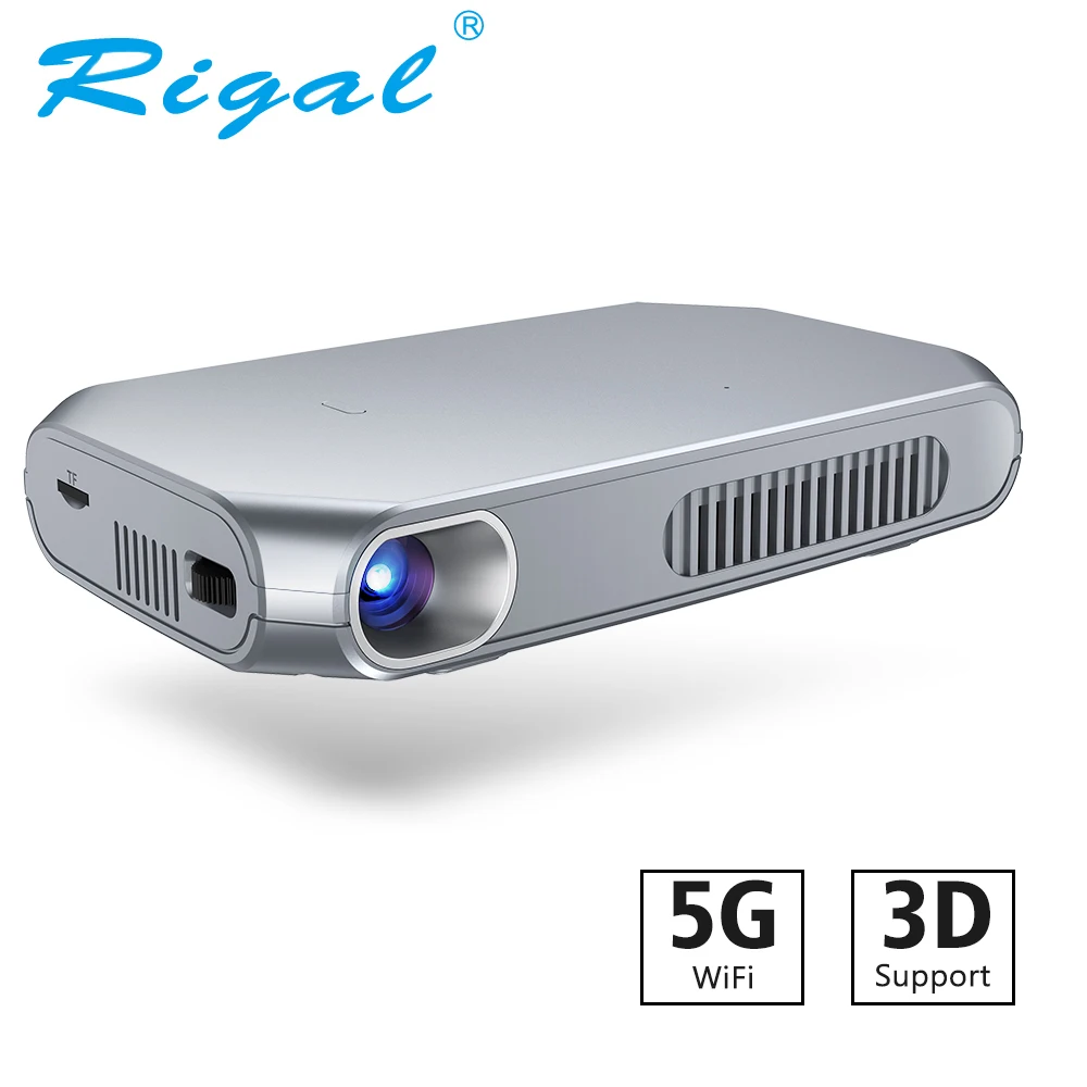Rigal RD603 Mini DLP font b Projector b font Android WiFi Bluetooth LED Proyector Pico Pocket