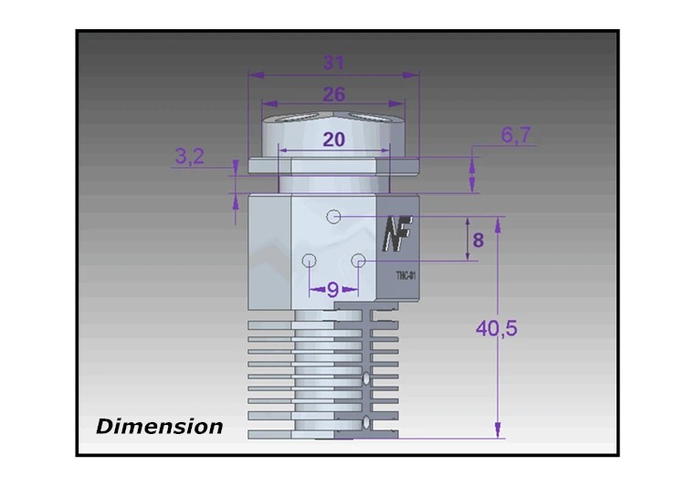3d принтер части NF THC-01 Hotend комплект, 3 в 1 из многоцветный три цвета переключение дистанционного экструдера комплект