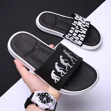 BIGFIRSE/Модная Мужская Повседневная обувь; Лидер продаж; трендовые летние шлепанцы; Мужская обувь; легкая Нескользящая пляжная обувь; обувь для взрослых на плоской подошве; 44