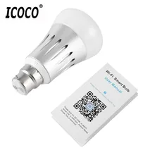 ICOCO Wifi Controlled Smart Bulb E27 Smart Lighting Lamp Lights Smartphone Controlled Daylight & Night Light for Home Decor Sale