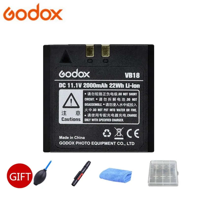 Литий ионный аккумулятор Godox VB18 постоянный ток 11 1 В 2000 мА · ч 22 Вт/ч литий для флеш