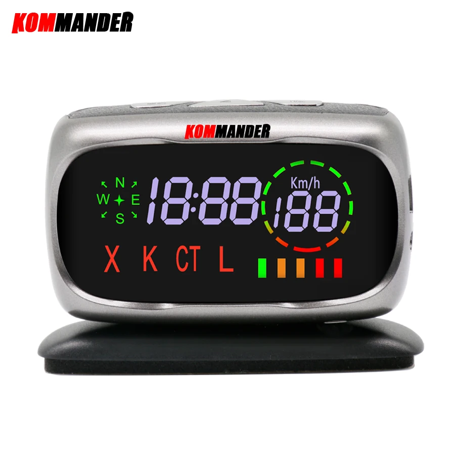 

Kommander Car Antiradar police speed GPS radar anti-radar 2 + 1 Russia shows 360-degree X K CT L Car care detector