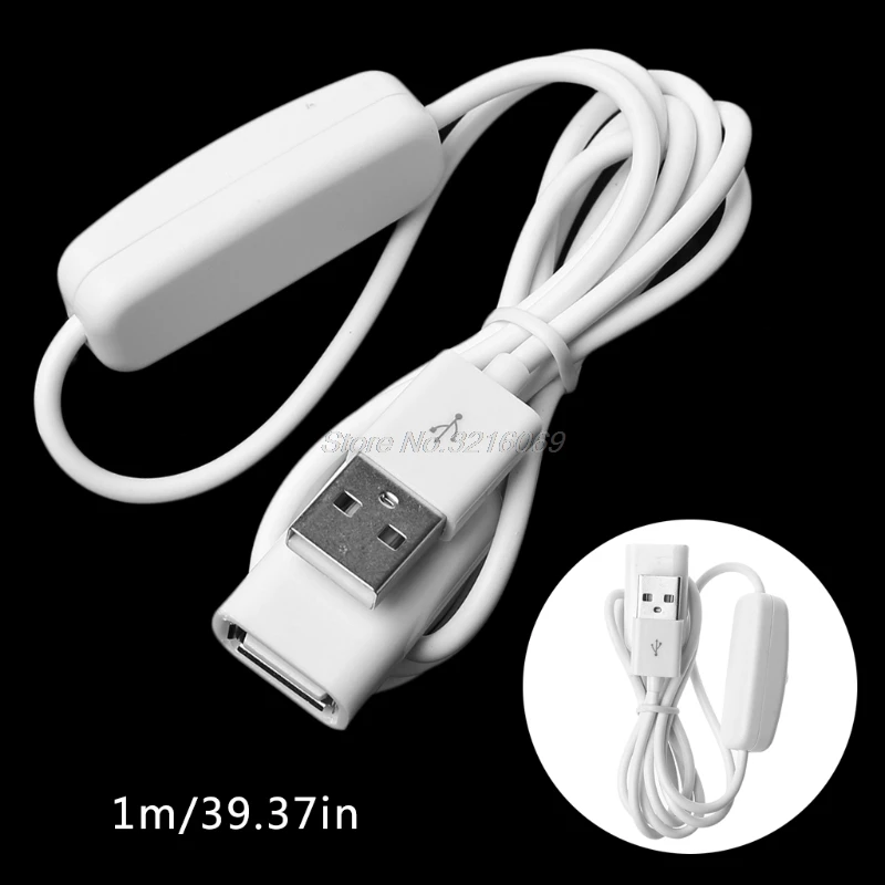 USB кабель для мужчин и женщин с вкл/выкл переключатель мощность управление для USB лампа вентилятор Aug24 Прямая поставка