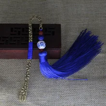 Этническая ветер ретро из металла Закладки с сердоликом бахромой и Цветной глазури чтения подарок приз Подарки шпилька для офиса и школы