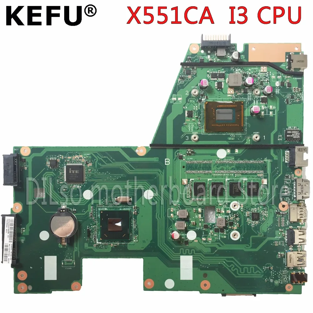 Оригинальный kefu X551CAP для ASUS X551CA F551CA Материнская плата ноутбука F551CA плата REV2.2 I3 Процессор 4 Гб Тесты работы 100%