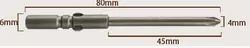 10 шт./компл. 80 мм магнитный треугольник насадок-бит 802 Screwdrier установить 80 мм X 6 мм X 4 мм PH1 отверточными глава, Бесплатная доставка
