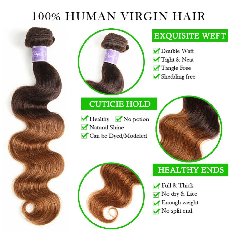 ombre human hair bundles with remy hair
