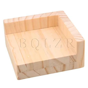 

9.8x9.8CM Slot L-shaped Wood Furniture Lifter Sofa Table Riser Add 3cm BQLZR