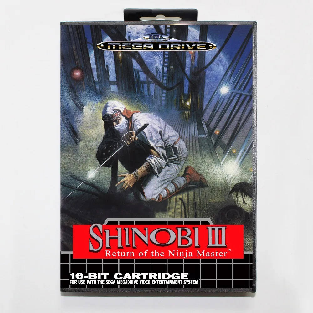 

Shinobi 3 16 bit SEGA MD Game Card With Retail Box For Sega Mega Drive For Genesis