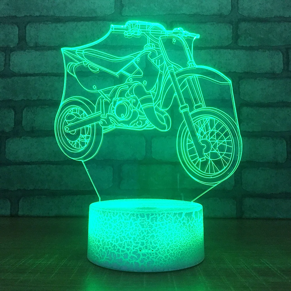

Bedroom Decoration 3d Table Lamps For Living Room Touch Remotely Color Crack Base Desk Lamp Christmas gift for baby room lights