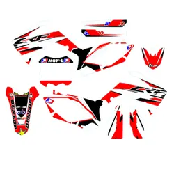 Для Honda CRF250 CRF 250 2010 2011 2012 2013 CRF450 CRF 450 2009 2010 2011 2012 полный наклейки DIY настраиваемые количество наклейки