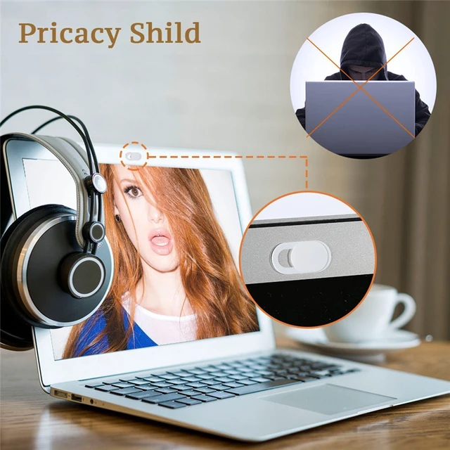 3PCS Ultra Thin Plastic Security Webcam Cover 0.7mm Shutter Slider Camera Sticker for Mac Lenovo IPad Pro Laptops Web Com Cover