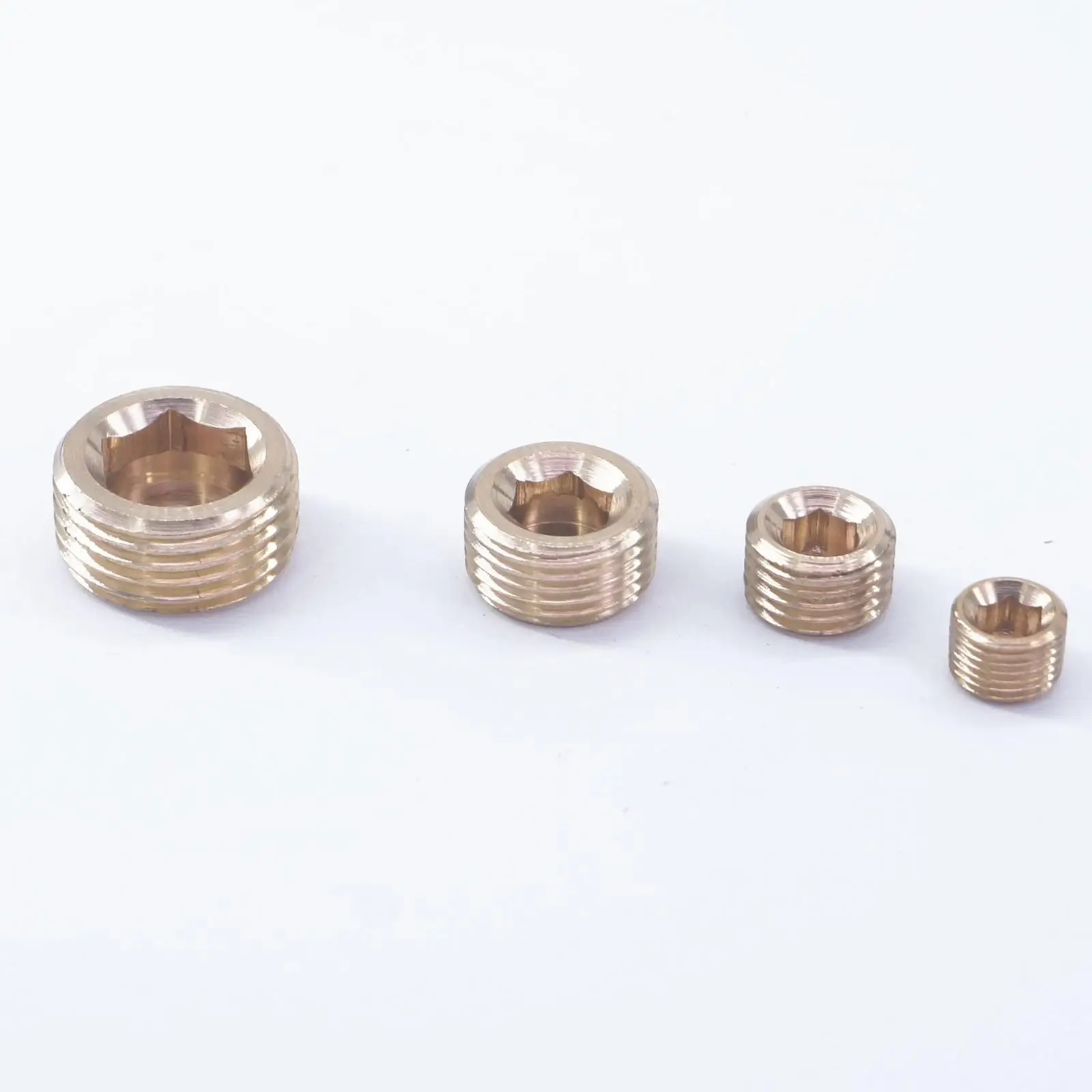 10 шт 1/8 &quot1/4&quot 3/8 &quot1/2&quot BSPP наружная Латунная Труба с потайной вилкой внутренняя