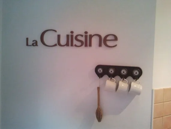 Wall decoration signage La Cuisine sign- French kitchen decor-PVC letters- Home decor