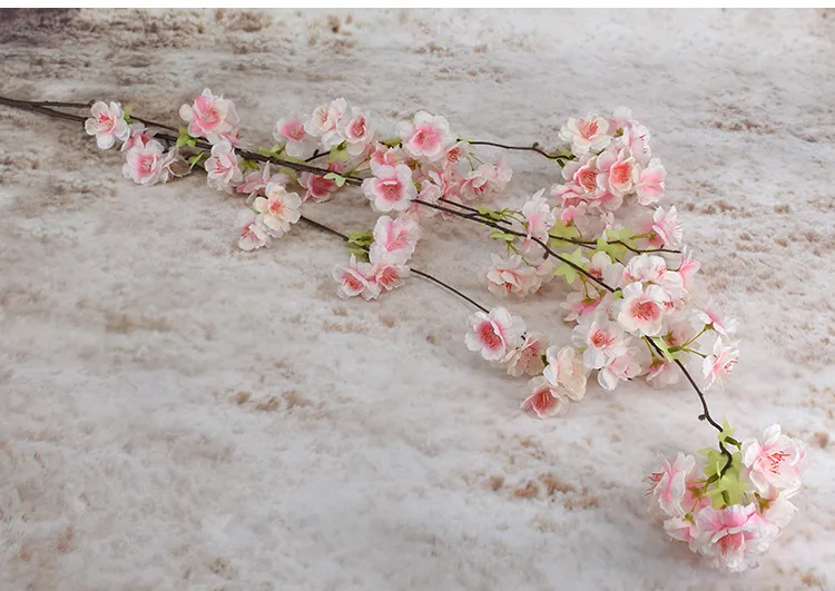 140 см натуральный вертикальный Шелковый цветок вишни для свадебного украшения DIY вишневые деревья искусственный букет цветов