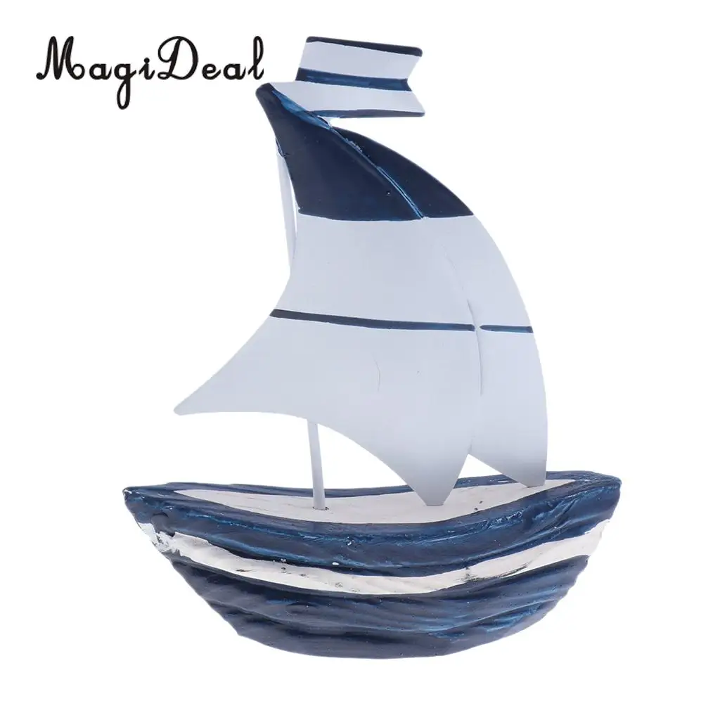 MagiDeal 5'' Nautical Wooden Handcrafted Ship Model Sailing Boat Tabletop Ornament for Kids Children Toy Great Gift 3Kinds