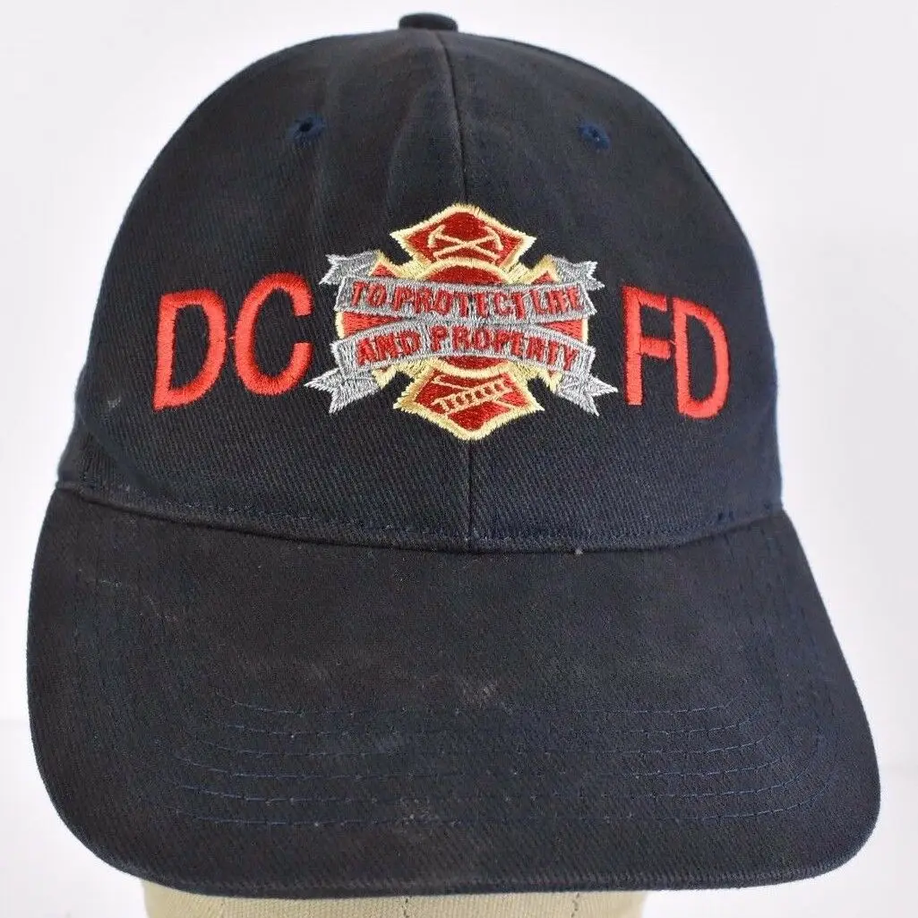 

Navy Blue DCFD Washington Fire Dept Printed baseball hat cap adjustable