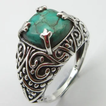 

Turquoises December Birthstone Ring Size 8 Ladies Fashion Unique Designed