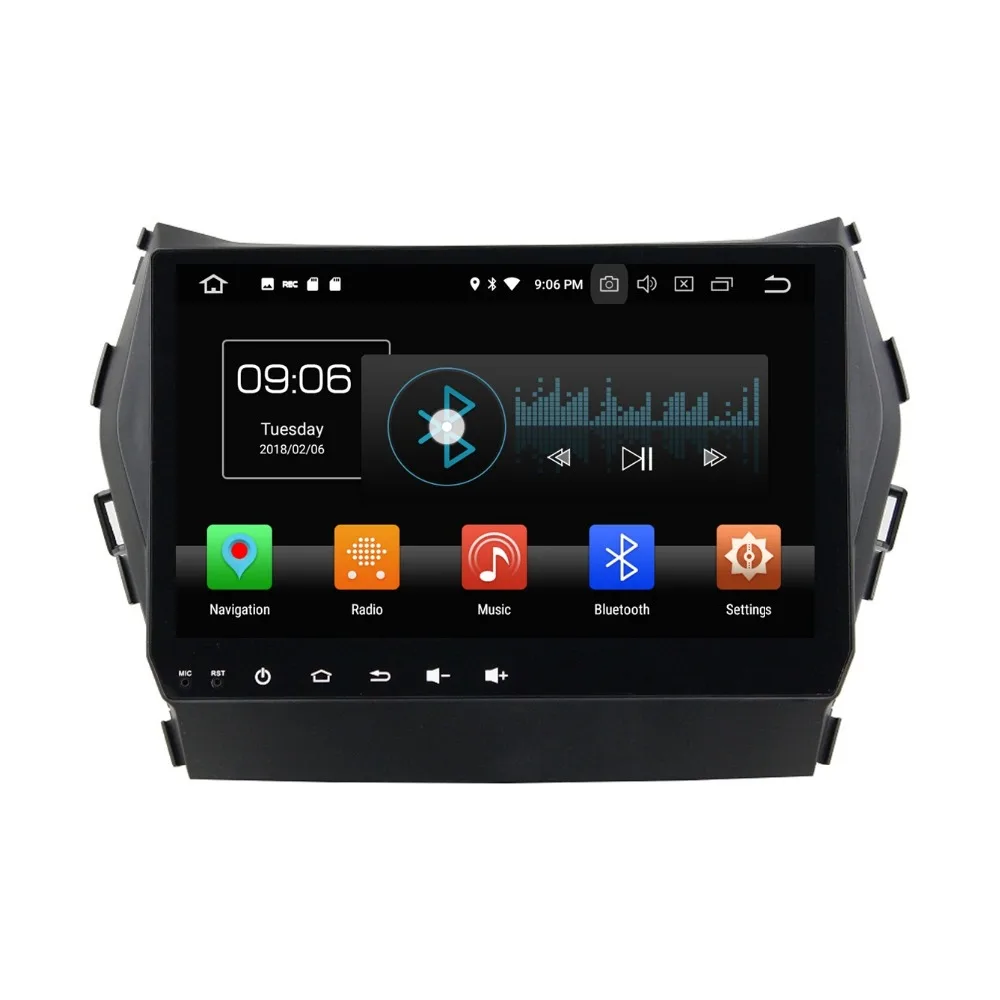 4 Гб+ 32 ГБ 10," Octa Core Android 8,0 Автомобильный DVD плеер для hyundai Santa Fe ix45 2013 автомобиля с радио, GPS, WiFi BT USB DVR