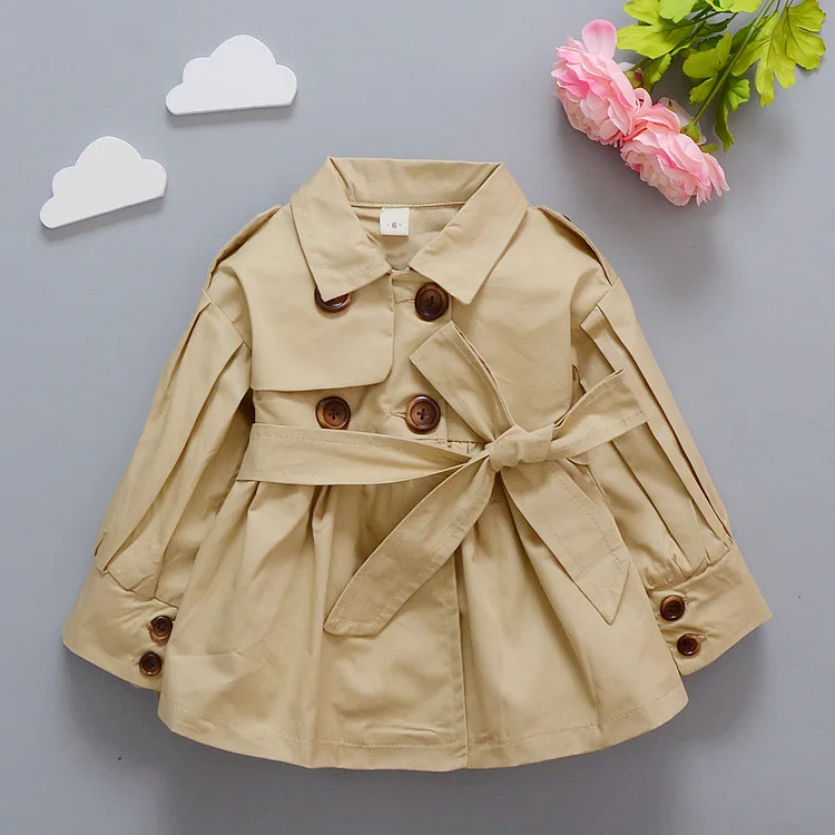 Baby girl double breasted trench coatin Jackets & Coats from Mother & Kids on