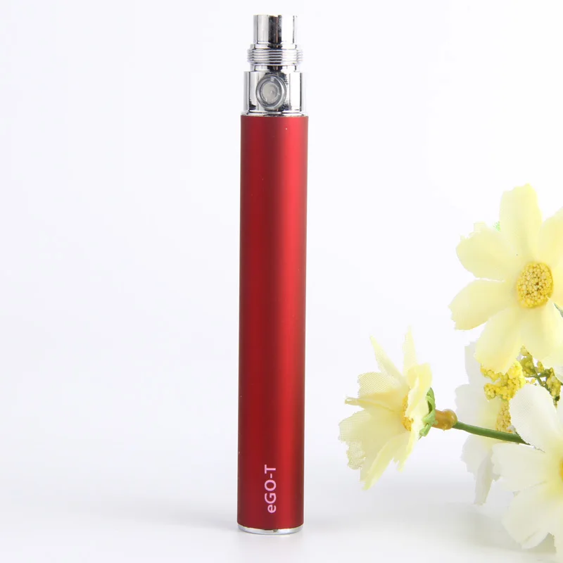 1 шт. электронная сигарета EGO T Vape ручка 510 нить батарея 650 900 1100 мАч подходит CE4 CE5 H2 MT3 клиромайзер танк распылитель - Цвет: Red