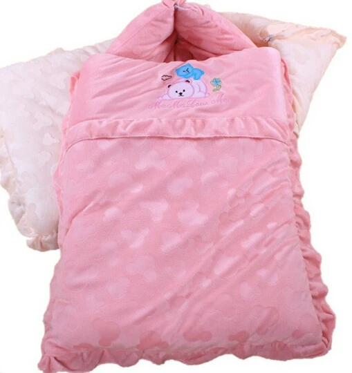 

Winter thick winderproof Newborn Envelope Blanket 2016 new Baby Sleeping Bags for Children Sleepsacks in Stroller Infant Fleabag
