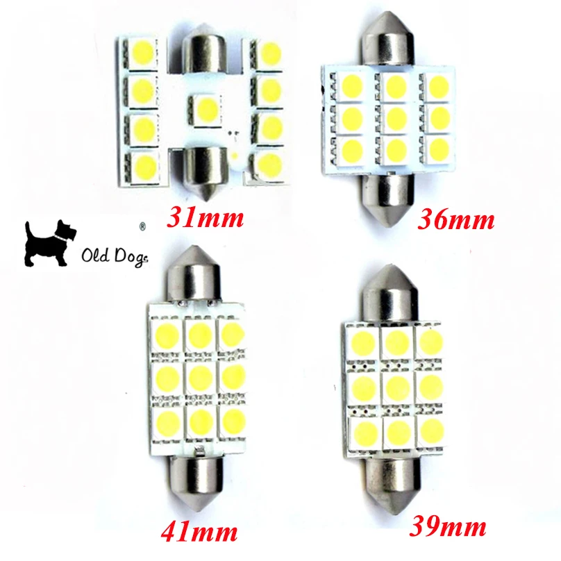 LAND ROVER 39MM 5050 3 SMD LED Festoon Dome Light Lamp Bulb