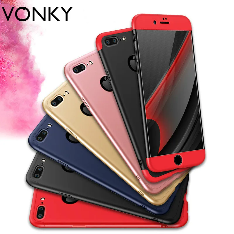 VONKY 3 in 1 Full Protective Shell Case For iPhone 5 5s SE 6 Plus Shockproof Cover Hard PC Cases For iphone 6 6s 7 7 plus Capa 1-plus-5-cover : image VONKY 3 in 1 Full Protective Shell Case For iPhone 5 5s SE 6 Plus Shockproof Cover Hard PC Cases For iphone 6 6s 7 7 plus Capa 1-plus-5-cover