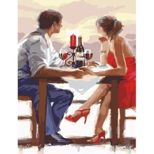 16X20 дюймов Diy картины краски Дети Начинающий цифровой краски ing по взрослым номерам краски с кистью Краски холст краски ing