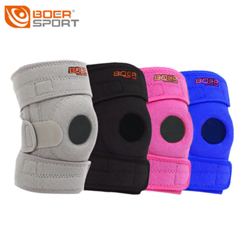 

BOER Sports Knee pads Running Basketball volleyball Fitness Dance Thicken spring men/women silicone knee support protector pad