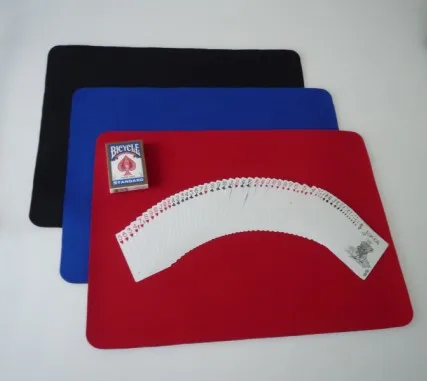 

Top Quality Luxury Soft Playing Card Mat Coin Magic Poker Pad Red/Blue/Black Large Size Stage Magic Tricks Illusions