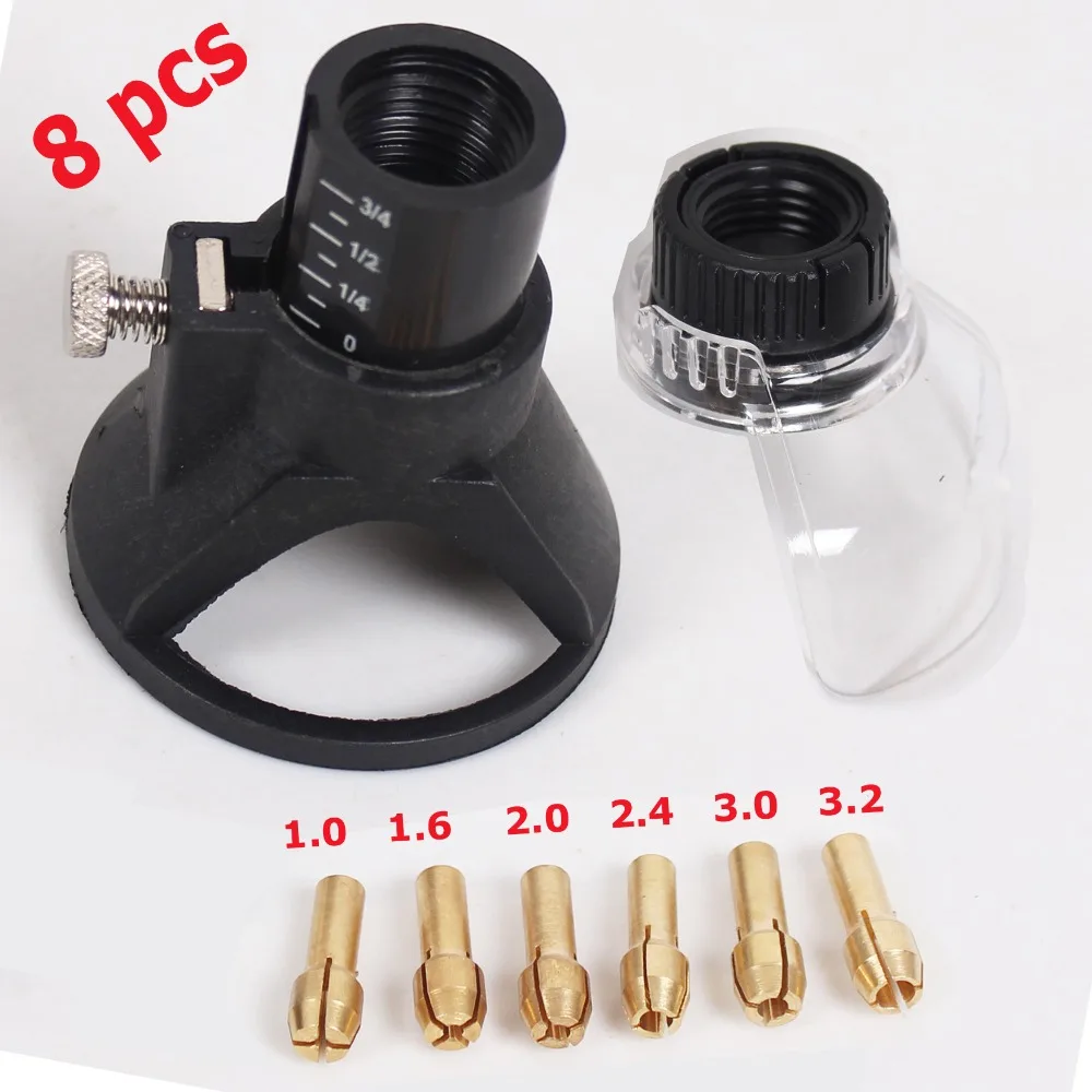 8pcs Dremel Drill Dedicated Locator,A550 Shield Rotary Tool Attachment
