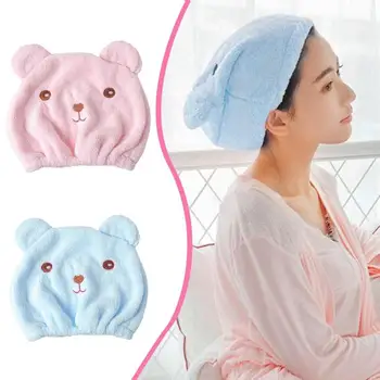 

New Fashion Shower Cap Microfiber Hair Turban Quick-Drying Shower Cap Wrapped Towel Dry Hair Hat 28*26cm/11.03*10.24"