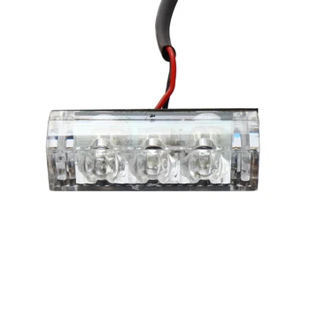 

6x 3 LED Red+Blue Car Dash Light Flashing Emergency Police Warning Lights M8617