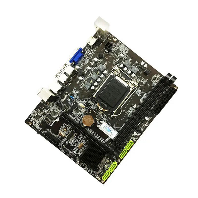 Kopen Ppyy Nieuwe H55 Moederbord LGA1156 DDR3 16Gram Dual Sata 2.0 4 Xusb 2.0 Pci Express Moederbord Ondersteunt i3 I5 I7 Cpu Voor Computer