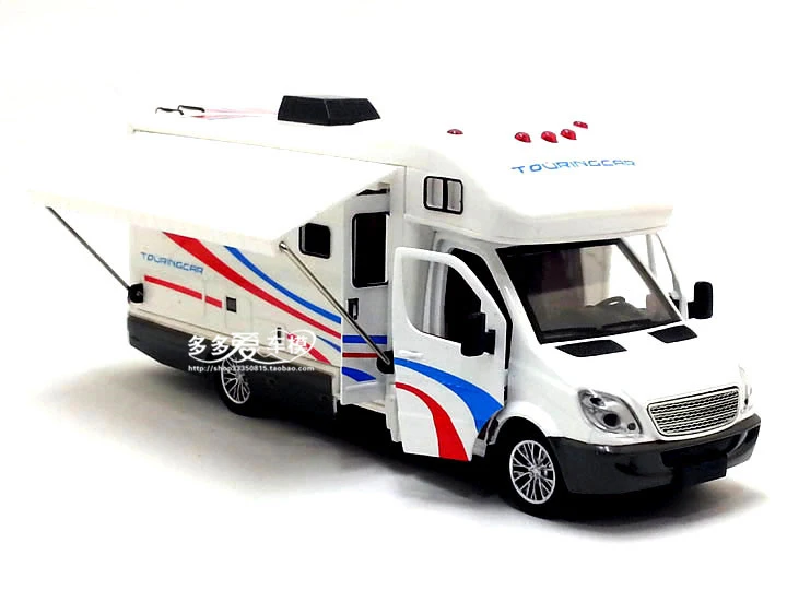 1:32 Scale Sprinter Luxury Motorhome Trailer Caravan Alloy Diecast Car Model Toy